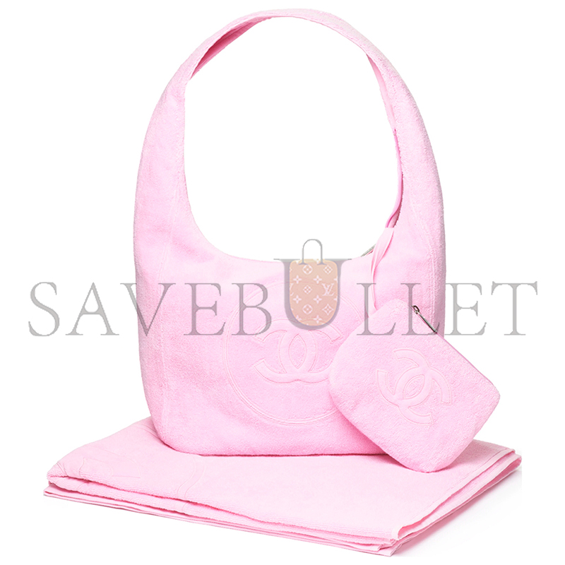 CHANEL COCO BEACH 2025 COLLECTION BEACHWEAR SET COTTON PINK AAA938 B20128 (58*38*20cm) CHANEL COCO BEACH 2025 COLLECTION BEACHWEAR SET COTTON PINK AAA938 B20128 (58*38*20cm)